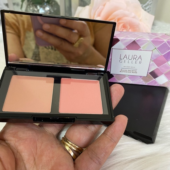 LAURA GELLER HI DEF DUO BLUSH PALETTE BLOOMING ROSE - Picture 5 of 8